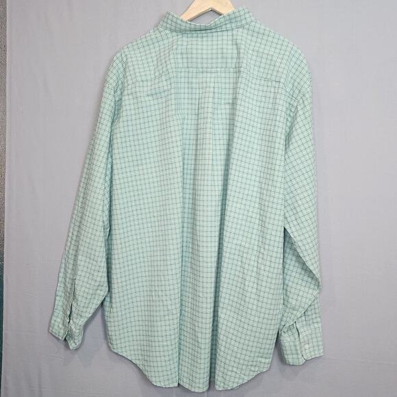 Ralph Lauren Shirt Mens 3XB Green Check Classic Fit Button Down - Picture 3 of 6